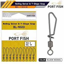 Portfish BL1020 No:10 Kilitli Maket Klipsi 10pcs - PORT FİSH