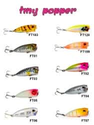 Fujin Tiny Popper 4cm 3gr #FT03 Trans iwashi Maket Yem - FUJIN