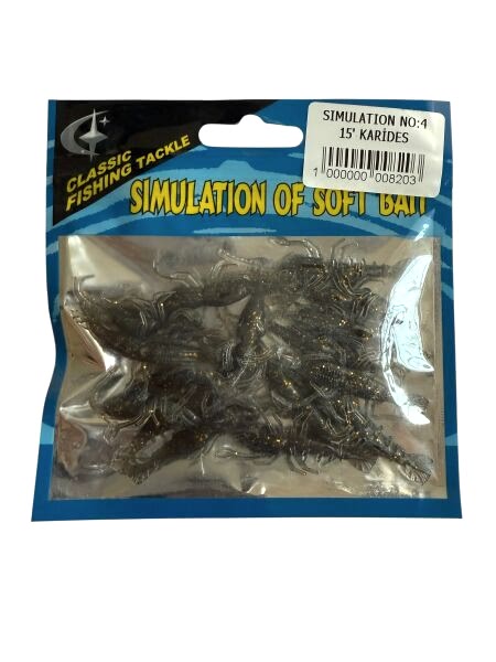 Kaira Simulation 50mm 15'li Yumuşak Karides No:4 - 1