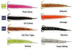 Kendo 5 cm Worm UV Fire Tiger 10 Adet - KENDO