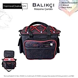 NANIWAOSAKASHI BALIKCI MALZEME CANTASI RED - NaniwaOsakaShi