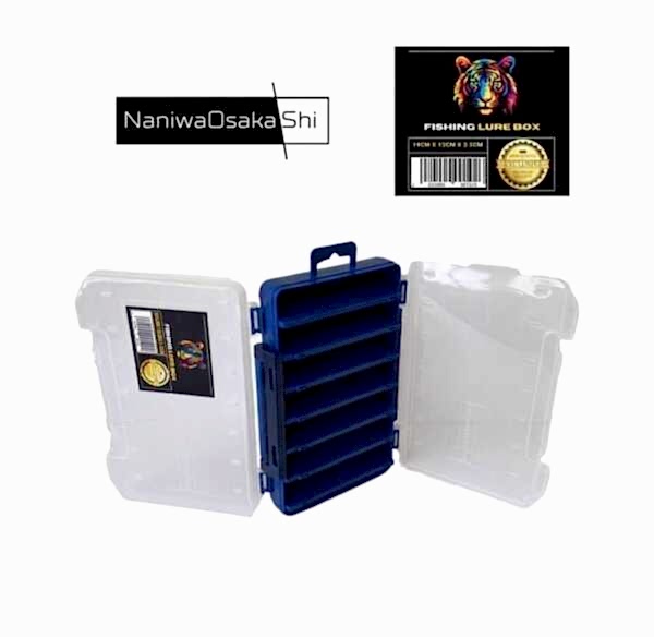 NANIWAOSAKASHI FISHING LURE BOX MAKET KUTUSU MAVI - 1
