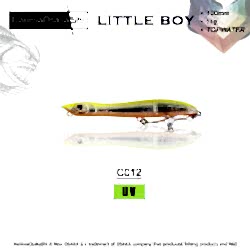 NANIWAOSAKASHI LITTLE BOY 100MM 11GR TOPWATER C012 - NANIWAOSAKASHI