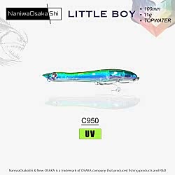 NANIWAOSAKASHI LITTLE BOY 100MM 11GR TOPWATER C950 SAHTE BALIK - NANIWAOSAKASHI