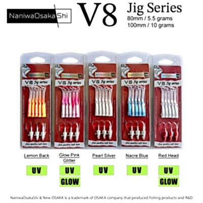NANIWAOSAKASHI SERIES V8 JIG 5,5GR LEMON BACK - 3