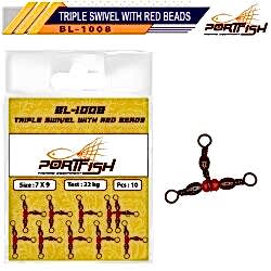 PORTFISH BL1008 NO:7*9 UCLU KIRMIZI FIRDONDU 10 LU - PORT FİSH