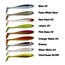 RYUJI PANIC SHAD 9CM ,5.5GR , RED HEAD UV 1AD - RYUJI