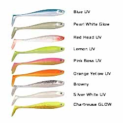 RYUJI PANIC SHAD9CM 5.5GR PEARL WHITE GLOW 1AD - RYUJI