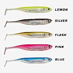 RYUJI REAL FISH 10CM, 4PCS BLUE - RYUJI