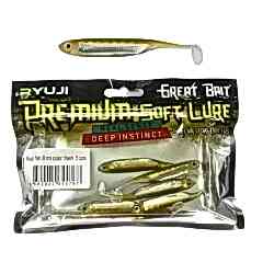 RYUJI REAL FISH 8CM, 5PCS FLASH - RYUJI