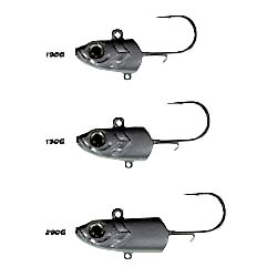 SEABOR DEEP FAKE 100GR JIG HEAD (2 AD), WHITE GLOW - SEABOR