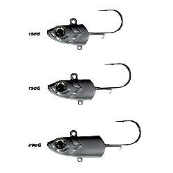 SEABOR DEEP FAKE 200GR JIG HEAD (2 AD), WHITE GLOW - SEABOR